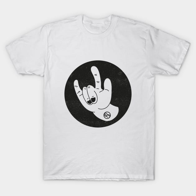 Rock & Roll hand T-Shirt by Sviali